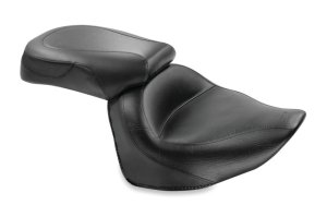 Yamaha Raider Two-Piece Motorcycle Seat - Mustang Motorcycle - Wide Touring - Black - `08-`17